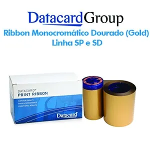 Ribbon Monocromático Dourado Metálico (Gold) - Linhas SP e SD